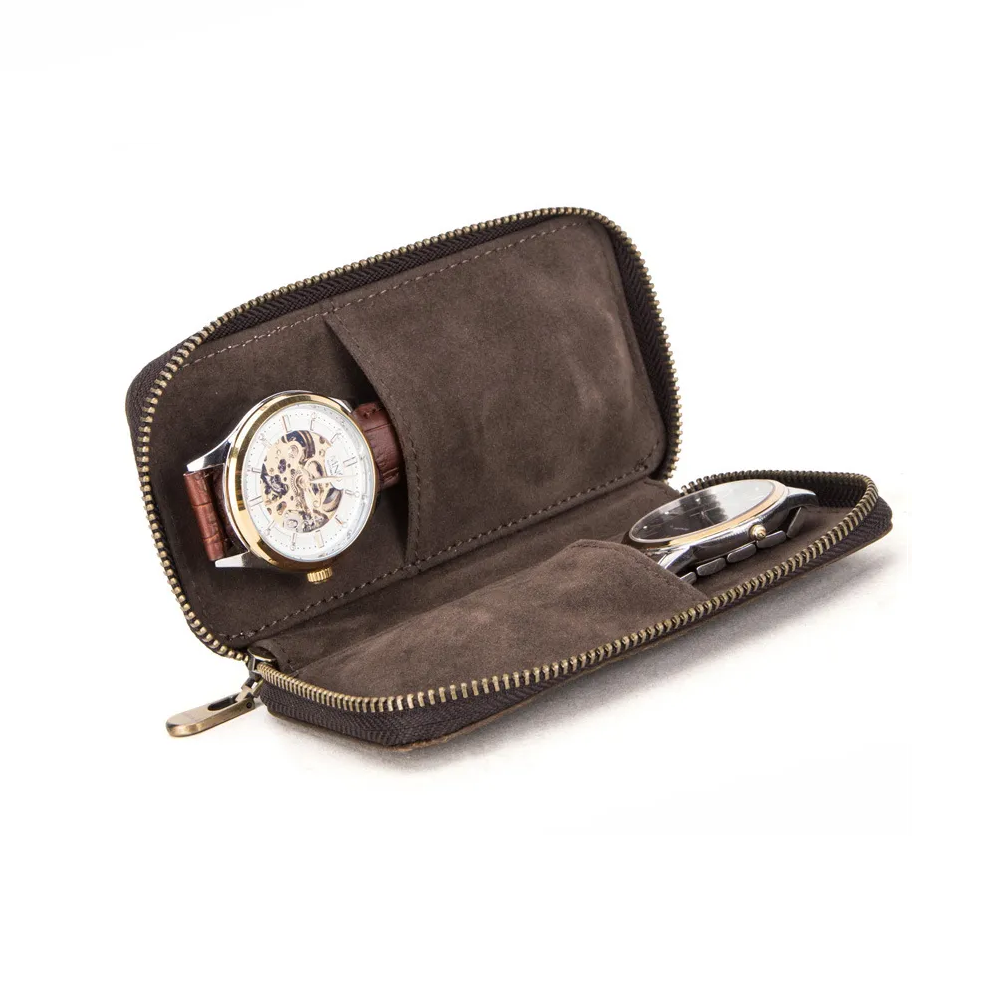 Pochette de voyage 2 emplacements pour montres