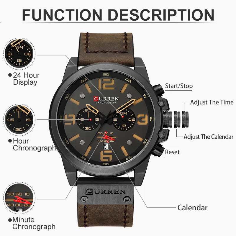 CURREN Chronographe 83